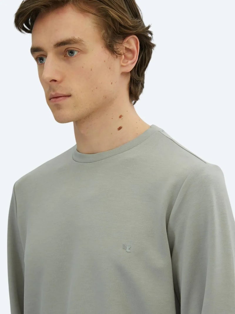 Kip Grey Crew Neck Sweatshirt - Image 5